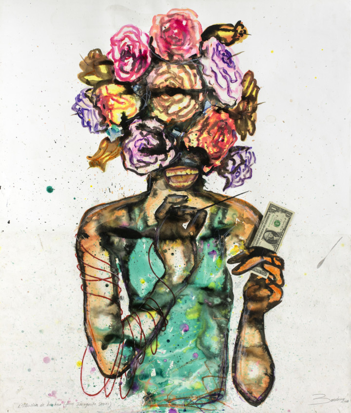 L'illusion de bonheur_2016_Steve Bandoma_Galerie Angalia