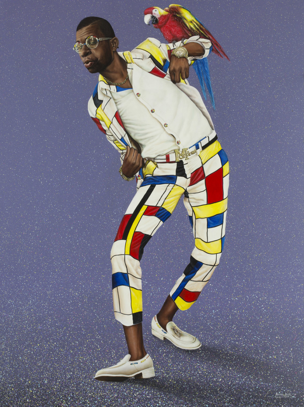 Sapeur Mondrian_2017_Amani Bodo_Galerie Angalia