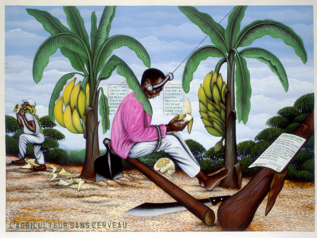 Pourquoi le Congo_Chéri Samba L'agriculteur sans cerveau_Galerie Angalia