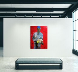 Kabamba, ouvrier vaillant, France_artrooms_Théo Mwamba_Galerie Angalia