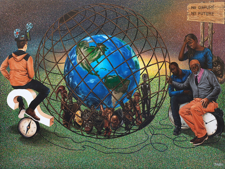 L'esprit des ancêtres en captivité_2022_Amani Bodo_Galerie Angalia