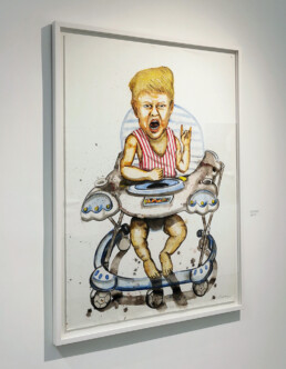 Little Trump_encadre_Steve Bandoma_Galerie Angalia