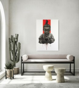 Blood on smartphone_artrooms_Ngule Freeman_Galerie Angalia
