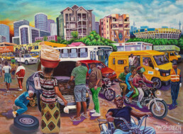 Le quotidien kinois_2025_Chéri Chérin_Galerie Angalia